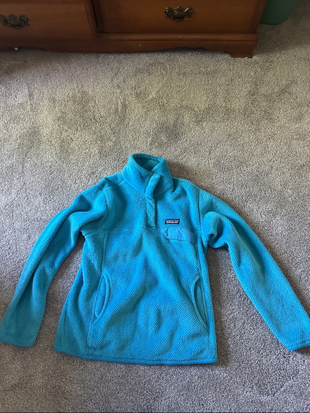 Patagonia Women’s Teal Blue Fleece Pullover